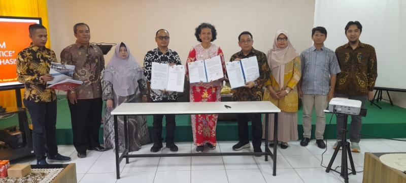PERJANJIAN KERJA SAMA FH UBB DENGAN UNTIRTA DAN UPN VETERAN JAKARTA